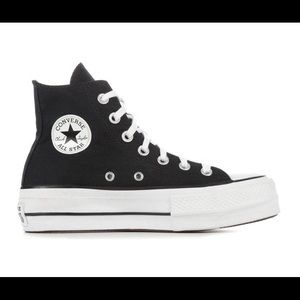 High top platform Chuck Taylors